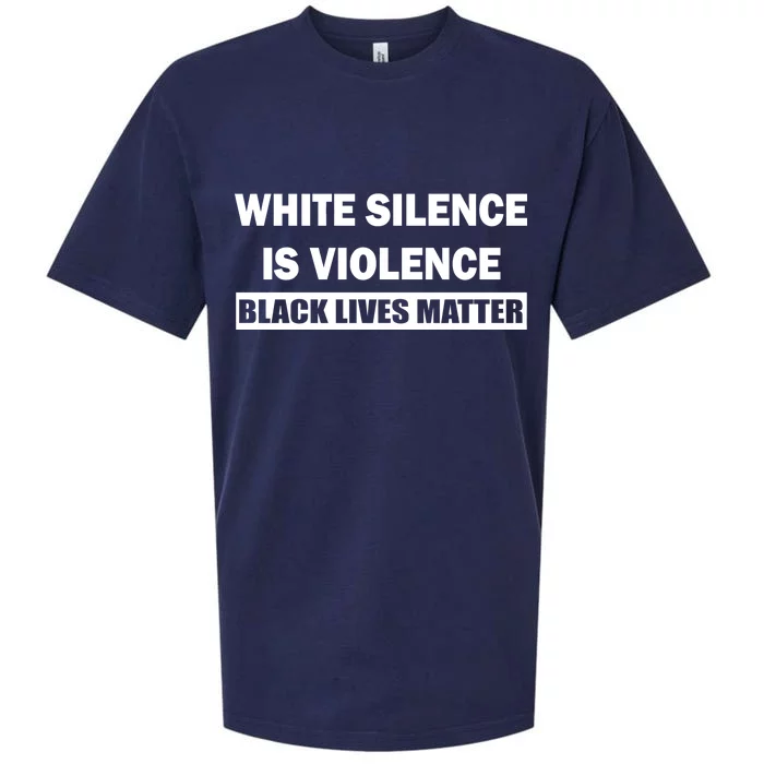 White Silence Is Violence Sueded Cloud Jersey T-Shirt