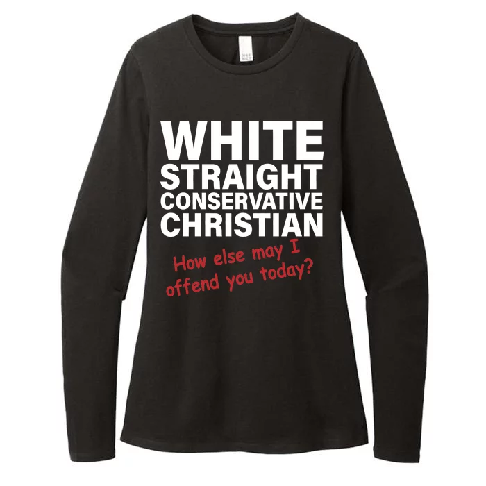 White Straight Conservative Christian Womens CVC Long Sleeve Shirt