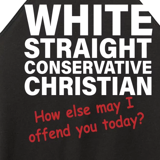 White Straight Conservative Christian Women’s Perfect Tri Rocker Tank