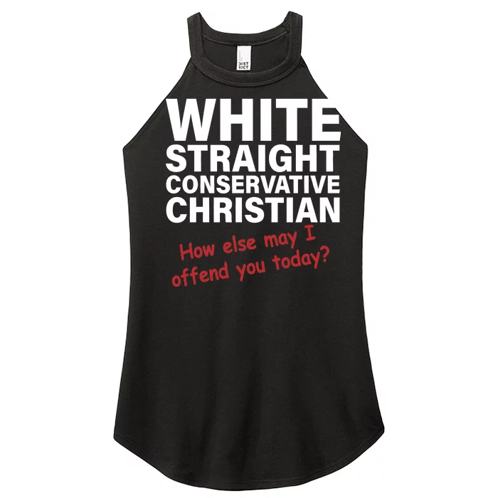 White Straight Conservative Christian Women’s Perfect Tri Rocker Tank