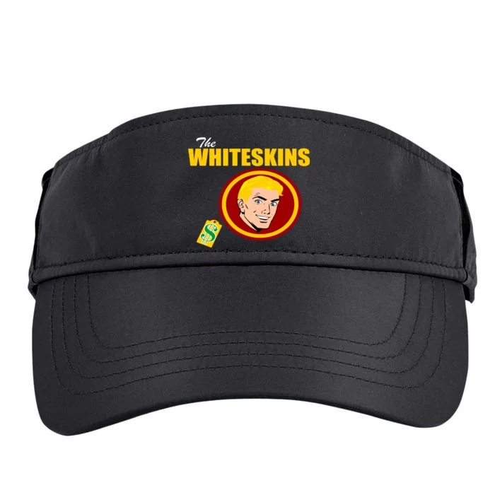 Whiteskins Football Native American Indian Adult Drive Performance Visor