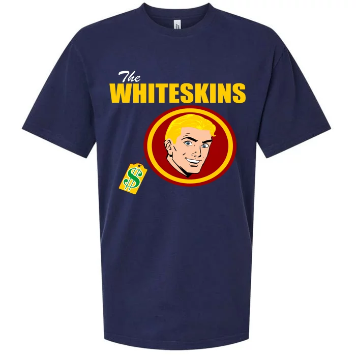 Whiteskins Football Native American Indian Sueded Cloud Jersey T-Shirt