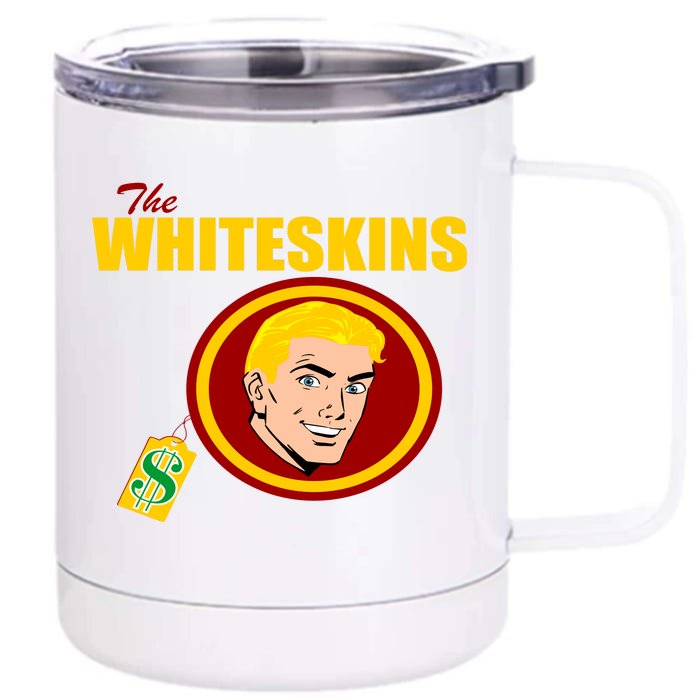 Whiteskins Football Native American Indian Front & Back 12oz Stainless Steel Tumbler Cup