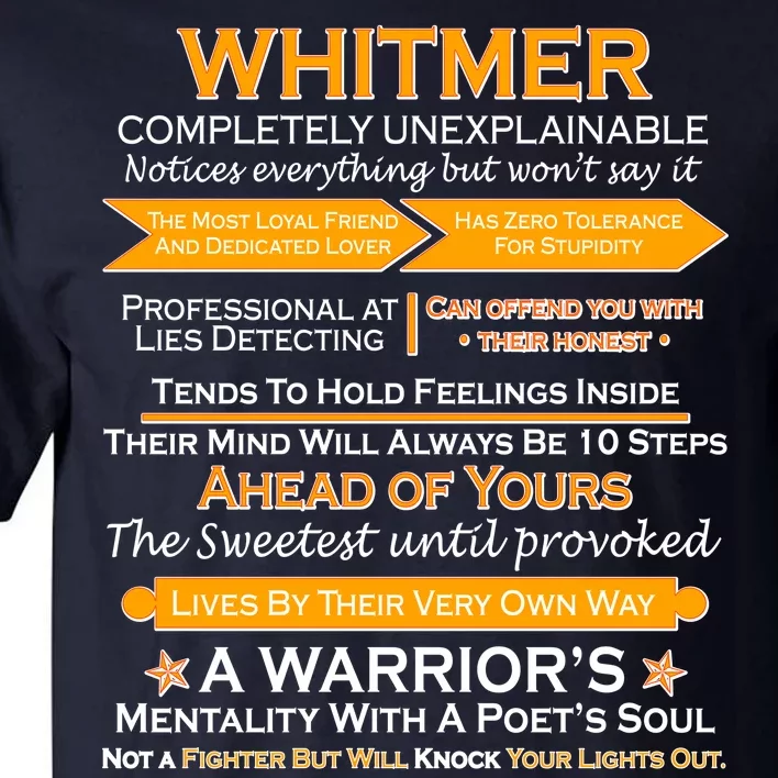 Whitmer Completely Unexplainable Tall T-Shirt