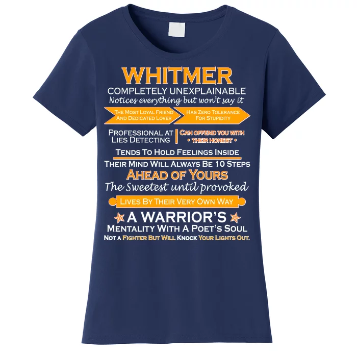 Whitmer Completely Unexplainable Women's T-Shirt