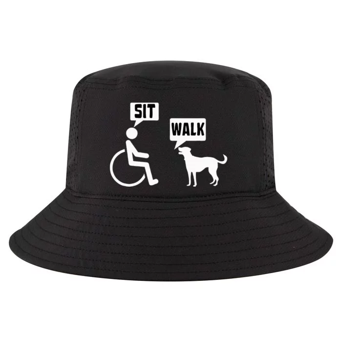 Wheelchair Humor Joke For A Disability In A Wheelchair Cool Comfort Performance Bucket Hat