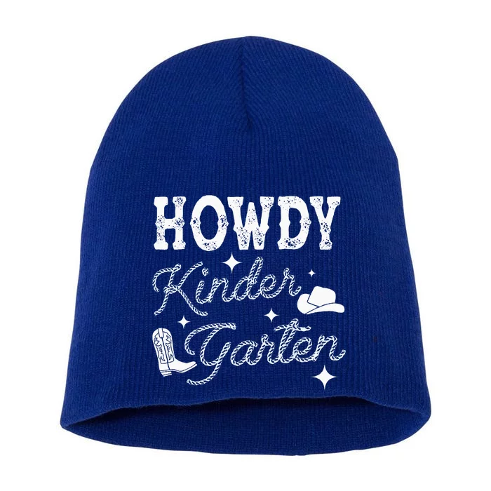 Western Howdy Kindergarten Teacher Student Back To School Short Acrylic Beanie