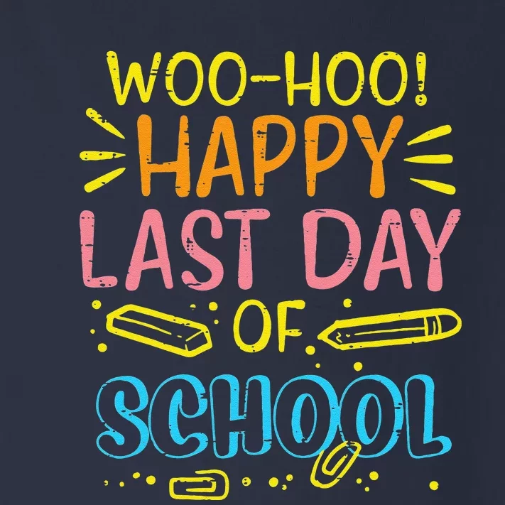 Woohoo Happy Last Day Of School Graduation Teachers Toddler Long Sleeve Shirt