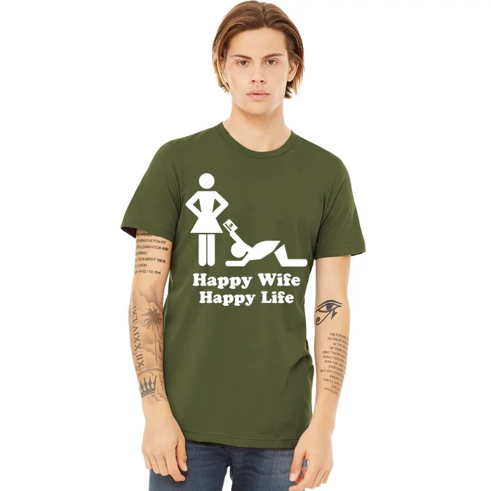 Wife Happy Life Husband Premium T-Shirt