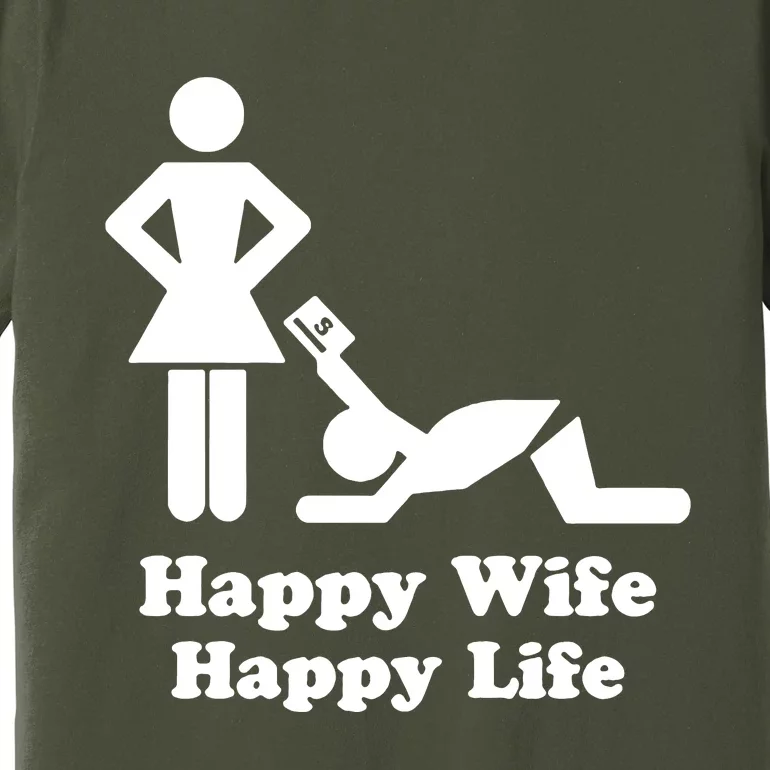 Wife Happy Life Husband Premium T-Shirt