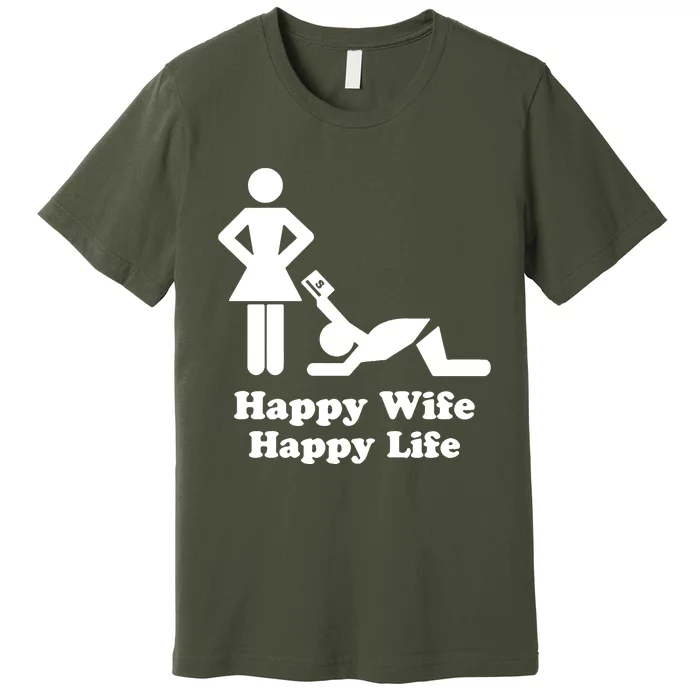 Wife Happy Life Husband Premium T-Shirt