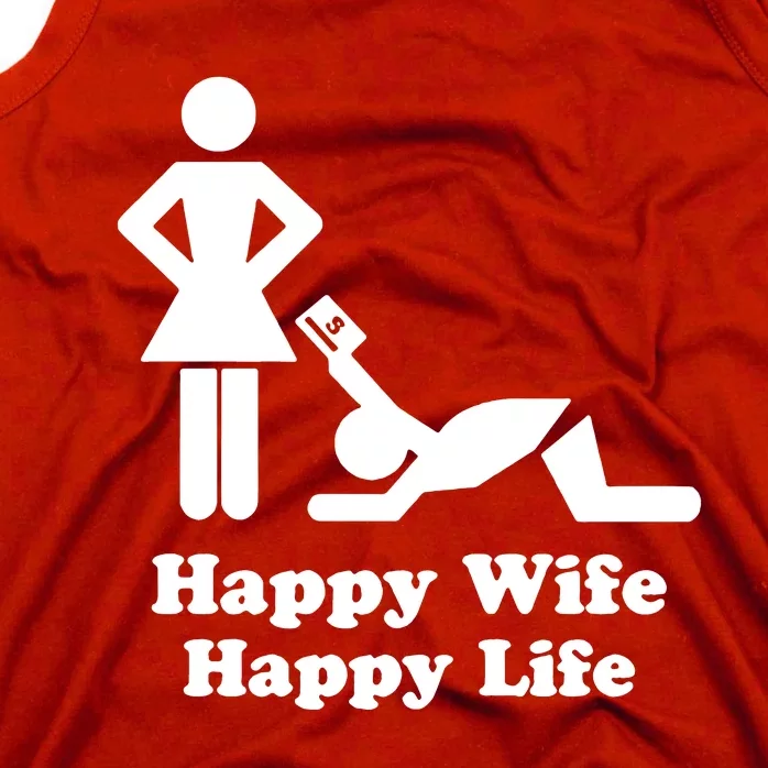 Wife Happy Life Husband Tank Top