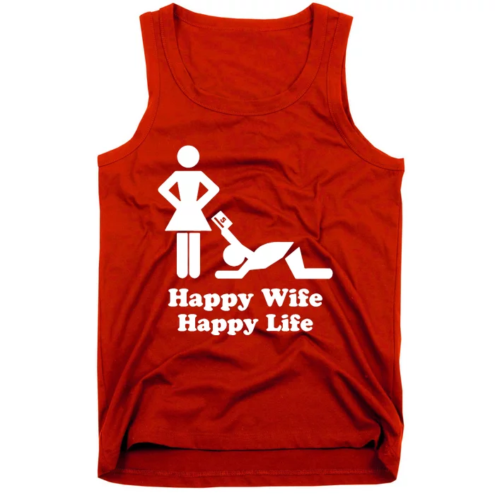 Wife Happy Life Husband Tank Top