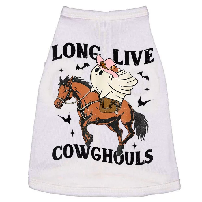 Western Halloween Long Live Cowghouls Cowboy Doggie Tank