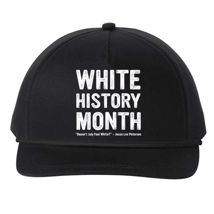 White History Month Snapback Five-Panel Rope Hat