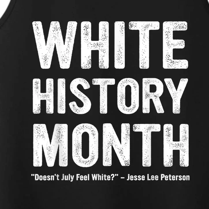 White History Month Performance Tank