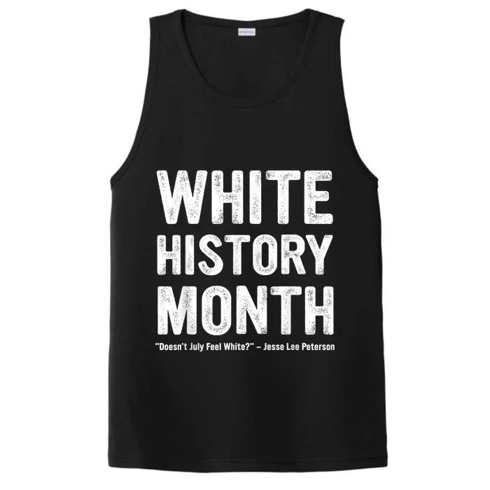 White History Month Performance Tank