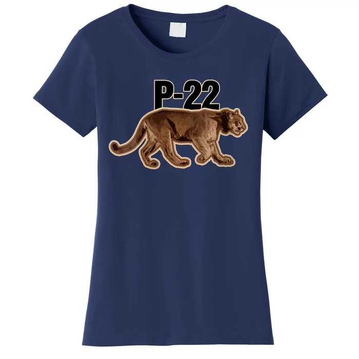 Womens Hollywood Mountain Lion P22 Los Angeles Cougar Women's T-Shirt