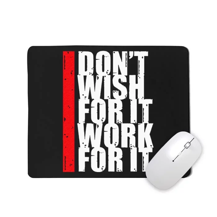 Work Harder Motivation Fitness Gym Entrepreneur Inspiration Mousepad