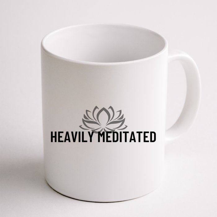 Wo Heavily Meditated Pilates Yoga Gift Front & Back Coffee Mug