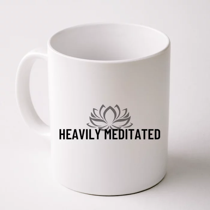 Wo Heavily Meditated Pilates Yoga Gift Front & Back Coffee Mug