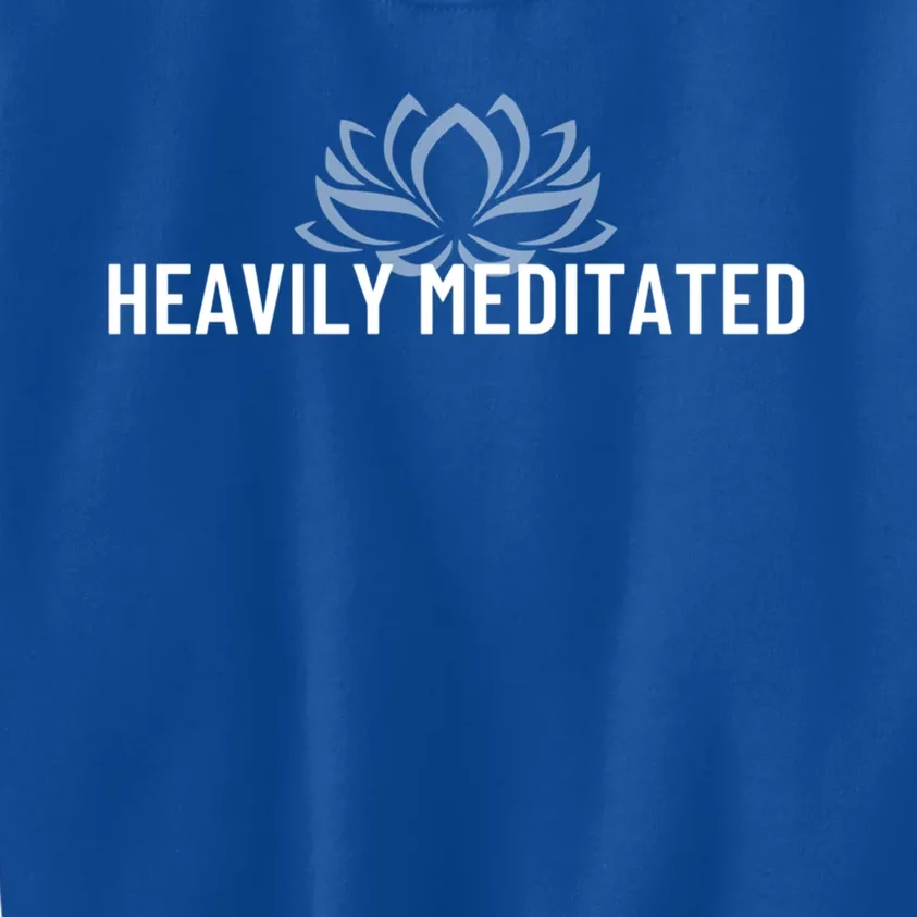 Wo Heavily Meditated Pilates Yoga Gift Kids Sweatshirt