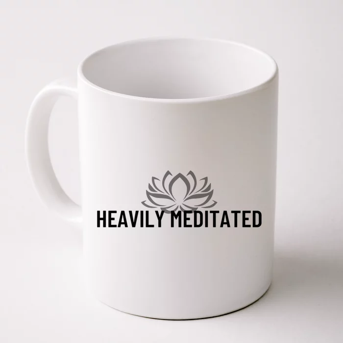 Wo Heavily Meditated Pilates Yoga Gift Front & Back Coffee Mug