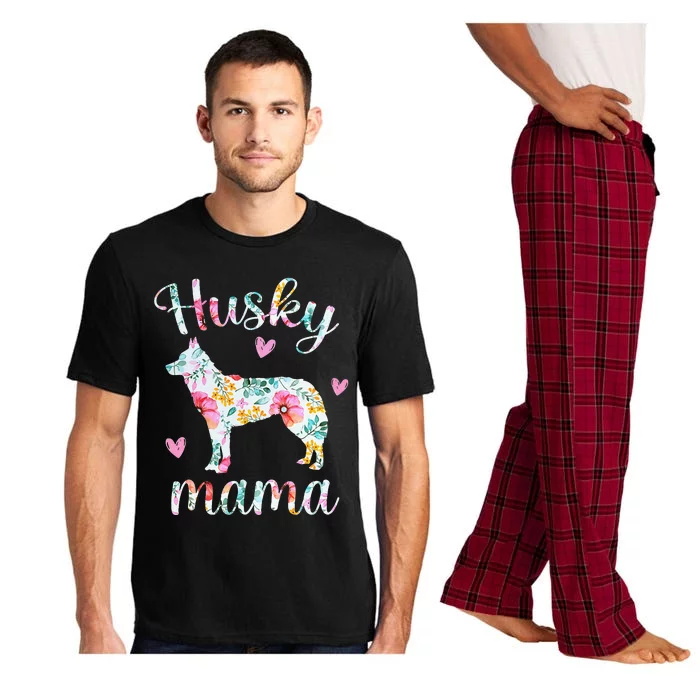 Womens Husky Mom Funny Siberian Husky Mama Dog Lover Owner Pajama Set