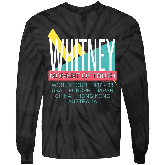 Whitney Houston Moment Of Truth World Tie-Dye Long Sleeve Shirt