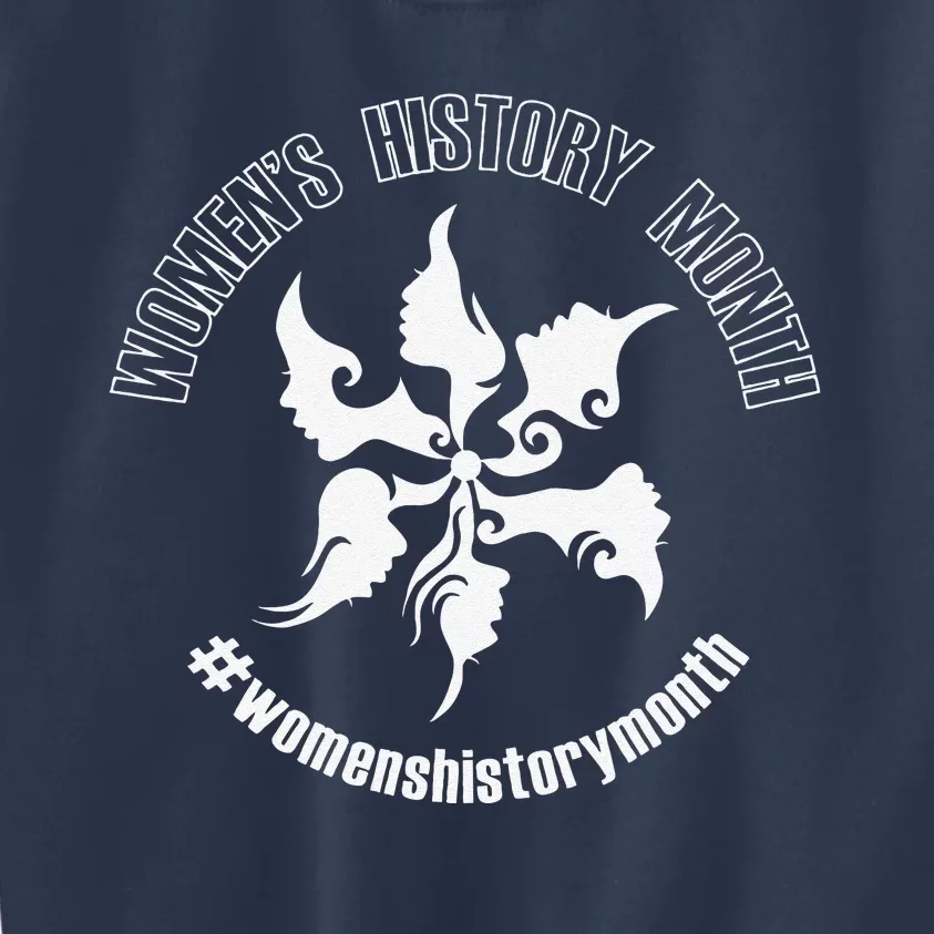 Women's History Month Celebrating Women Kids Sweatshirt