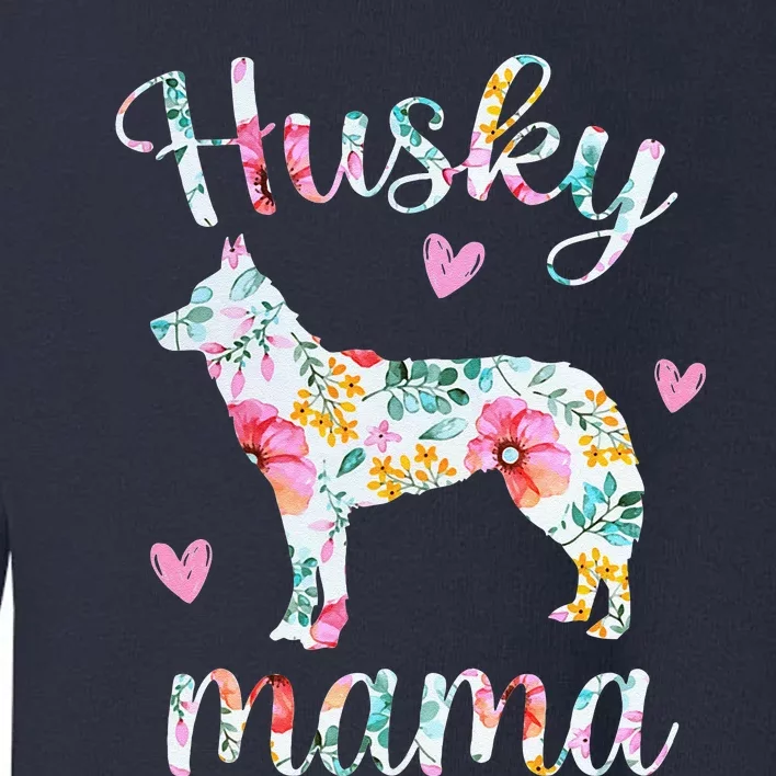 Womens Husky Mom Funny Siberian Husky Mama Dog Lover Owner Toddler Sweatshirt