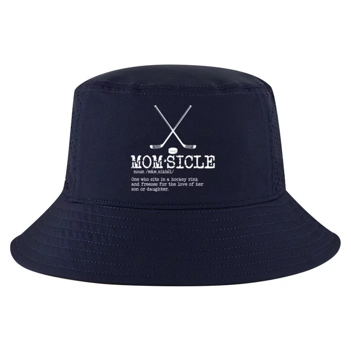 Wo Hockey Mom Momsicle Definition Mothers Day Cool Comfort Performance Bucket Hat