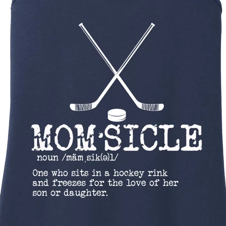 Wo Hockey Mom Momsicle Definition Mothers Day Ladies Essential Tank