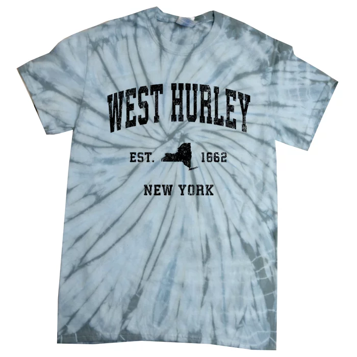 West Hurley New York Ny Vintage Athletic Tie-Dye T-Shirt