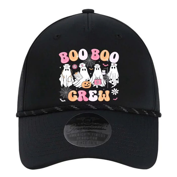 Women Halloween Nurse Groovy Boo Boo Crew Nurse Funny Ghost Gift Performance The Dyno Cap