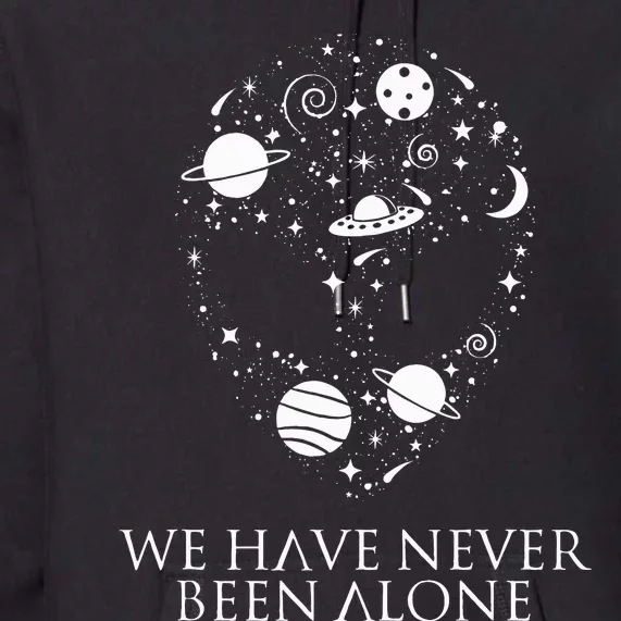 We Have Never Been Alone Funny Ancient Aliens Premium Hoodie