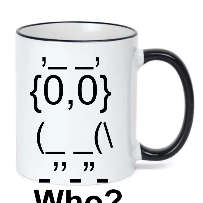 Who Owl Black Color Changing Mug