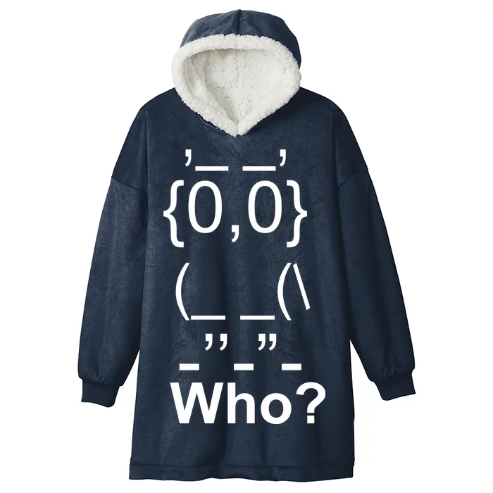 Who Owl Hooded Wearable Blanket