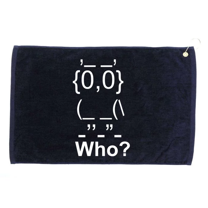 Who Owl Grommeted Golf Towel