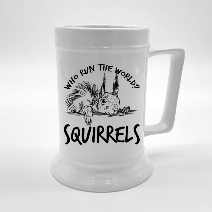 Who Run The World Squirrels Front & Back Beer Stein