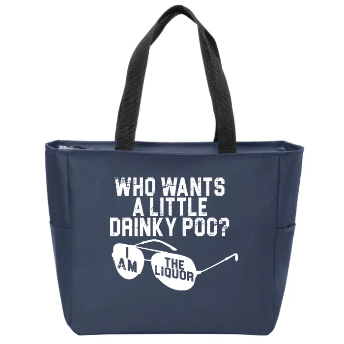 Who Wants A Little Drinky Poo Zip Tote Bag