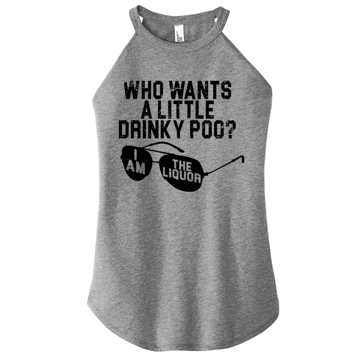 Who Wants A Little Drinky Poo Women’s Perfect Tri Rocker Tank