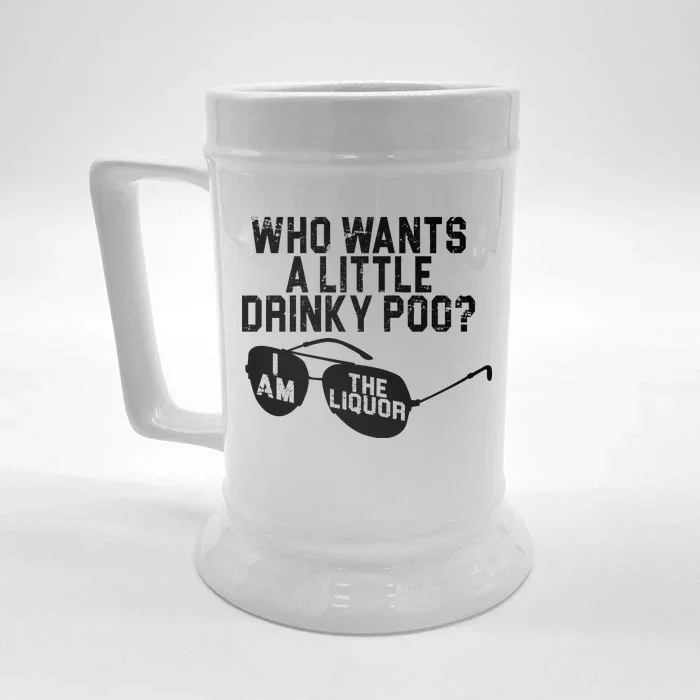 Who Wants A Little Drinky Poo Front & Back Beer Stein