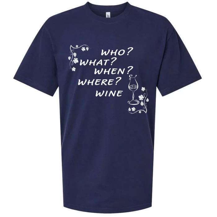 Who What When Where Wine Sueded Cloud Jersey T-Shirt