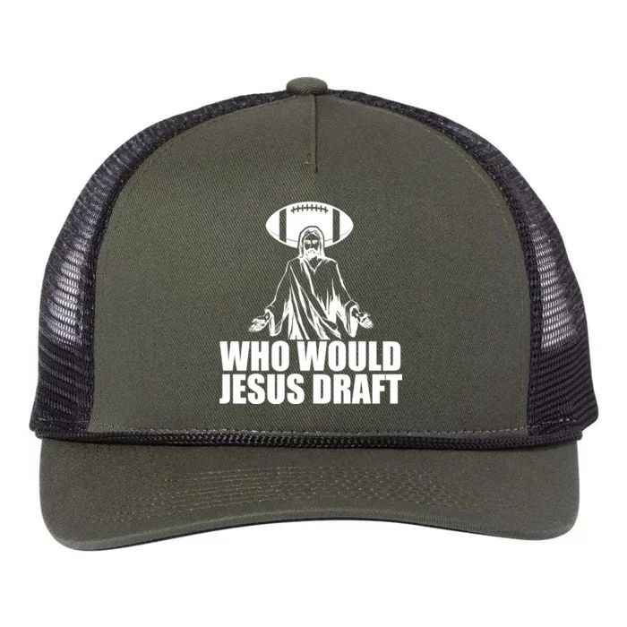 Who Would Jesus Draft Retro Rope Trucker Hat Cap