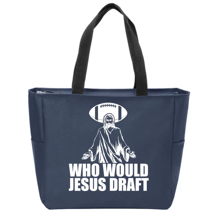 Who Would Jesus Draft Zip Tote Bag