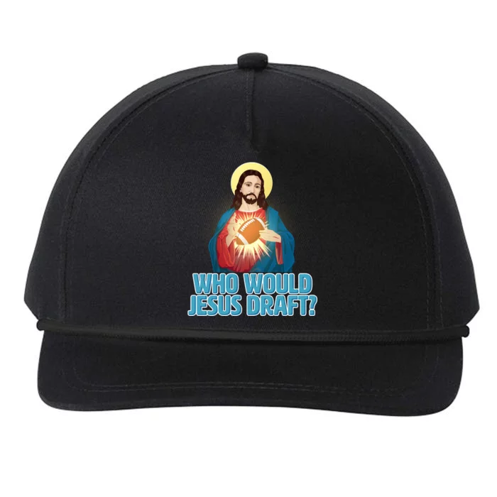 Who Would Jesus Draft1 Snapback Five-Panel Rope Hat