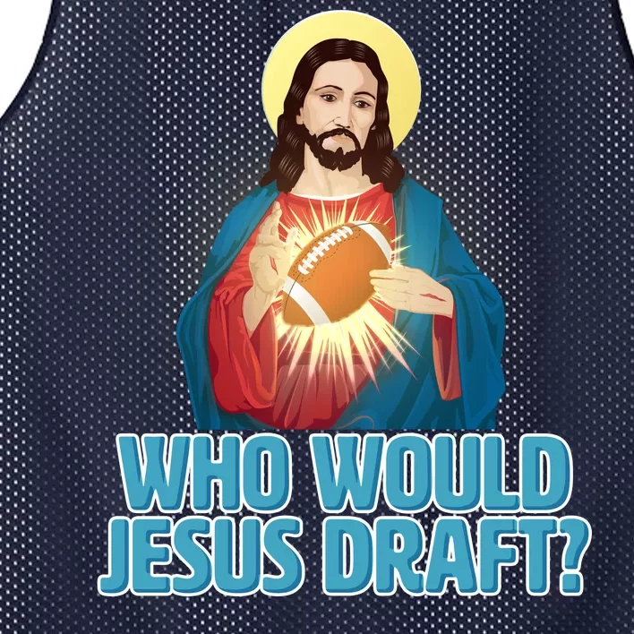 Who Would Jesus Draft1 Mesh Reversible Basketball Jersey Tank