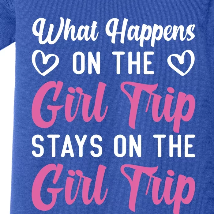 What Happens On Weekend Trip Family Vacation Travel Funny Gift Baby Bodysuit