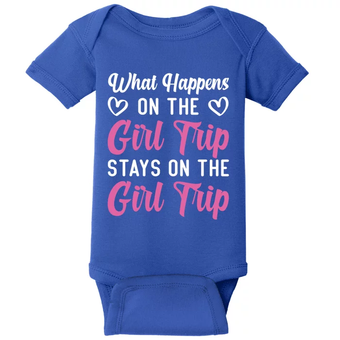 What Happens On Weekend Trip Family Vacation Travel Funny Gift Baby Bodysuit